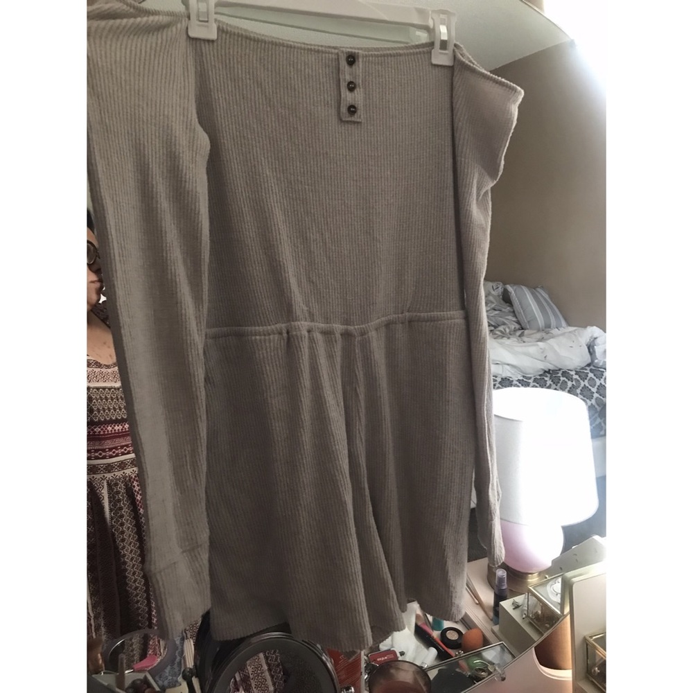 Out From Under Ribbed Off-The-Shoulder Romper - Picture 7 of 8